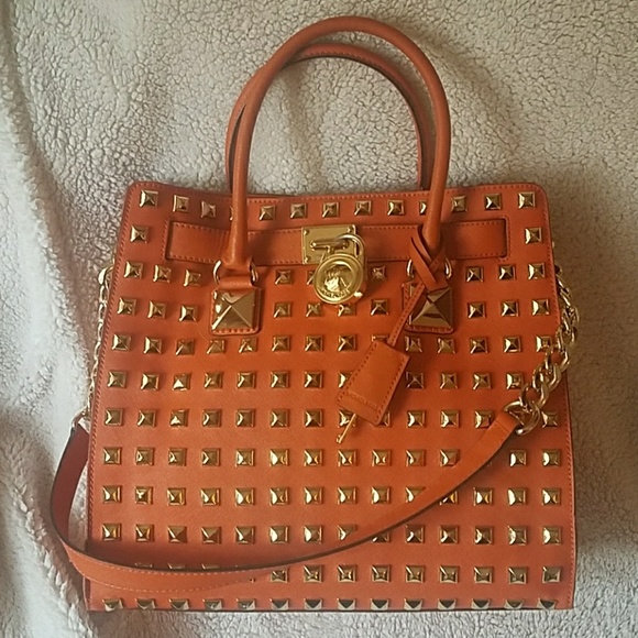 Michael Kors Handbags - 1daysale RARE Michael Kors Studded Hamilton Bag